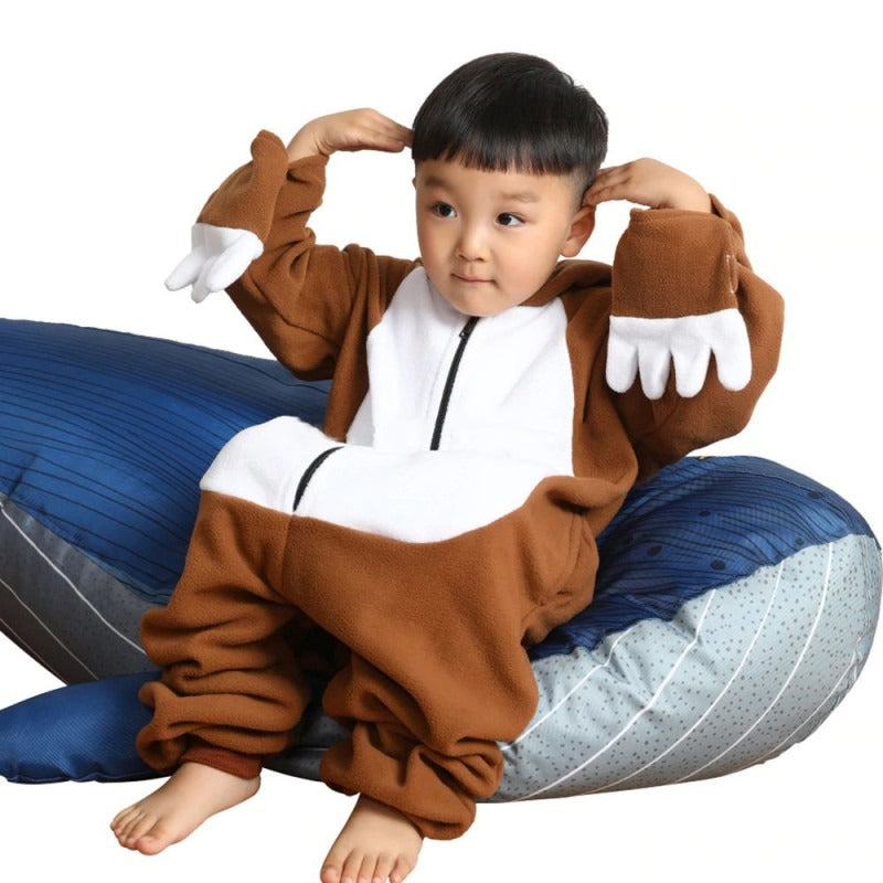 Kids Sloth Onesie Pajamas Animal Costumes for Boys & Girls Zip Up