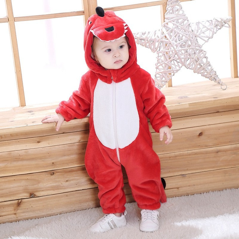 Red Dinosaur Onesie for Baby Toddler Animal Costumes Outfit