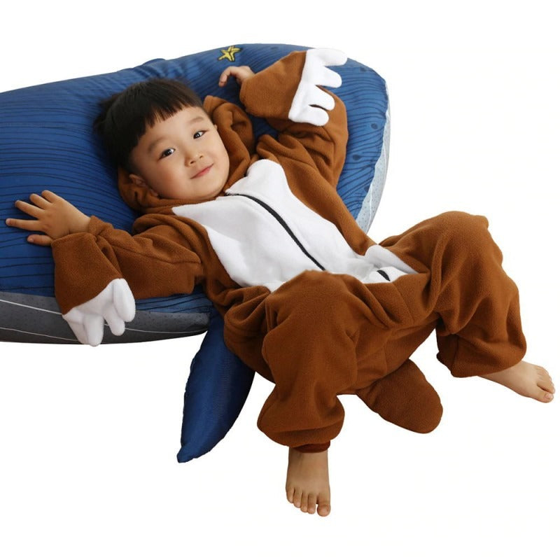 Kids Sloth Onesie Pajamas Animal Costumes for Boys & Girls Zip Up