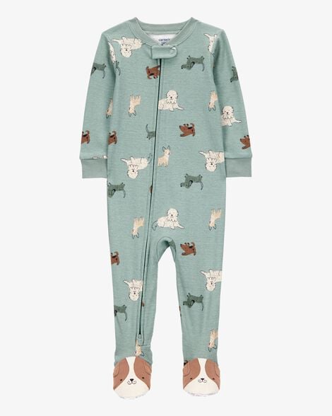 Toddler Boy 1-Piece 100% Snug Fit Cotton Footie Pajamas