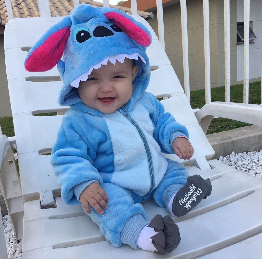 Infant & Baby Stitch Costume Onesie Halloween Outfit Romper Suit