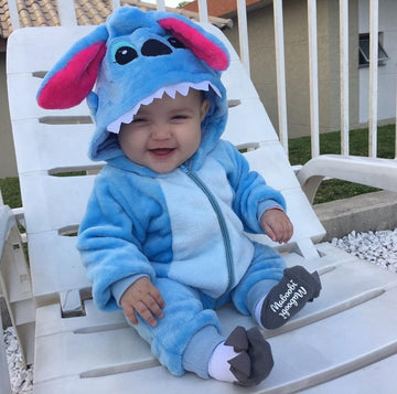 Infant & Baby Stitch Costume Onesie Halloween Outfit Romper Suit
