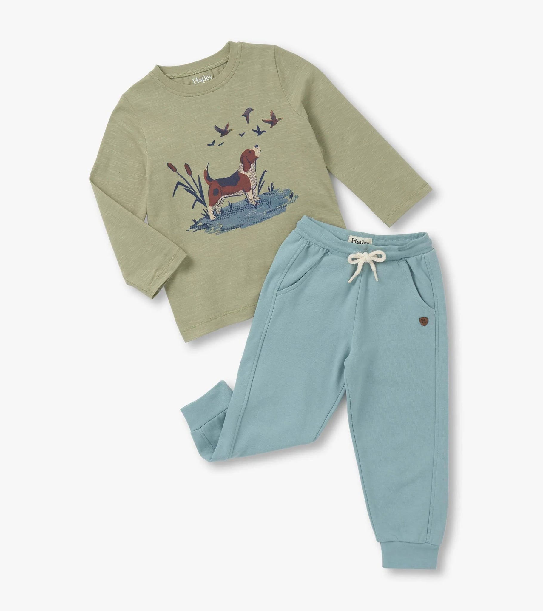 Baby & Toddler Boys Hunting Dogs Graphic Lounge Set