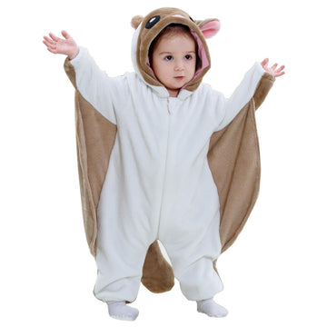 Flying Squirrel Costume Onesie for Baby Toddler Halloween Outfit Easy Costume