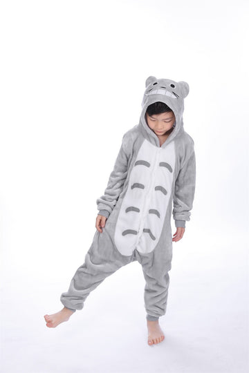 animal kigurumi grey Totoro onesie pajamas for kids
