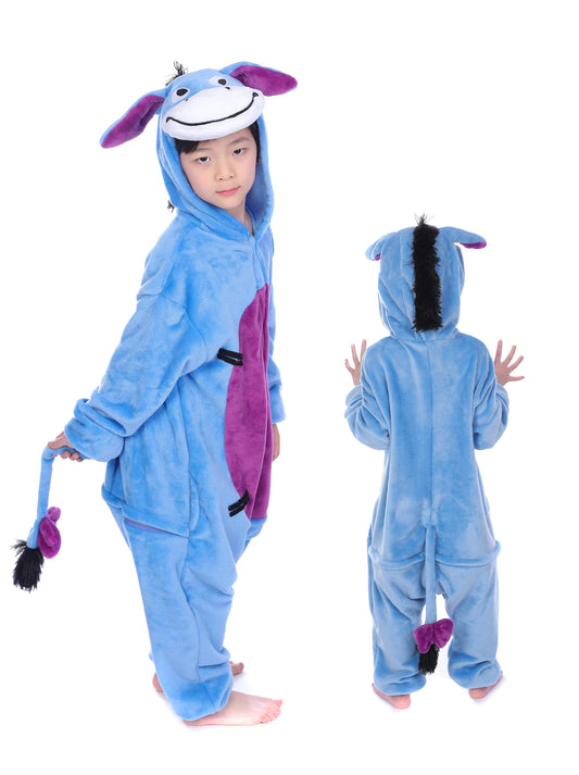 animal kigurumi black white Zebra onesie pajamas for kids
