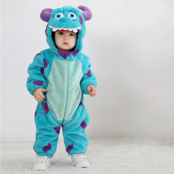 Baby Sully Costume Romper Onesie Halloween Monster Cute Outft for Toddler