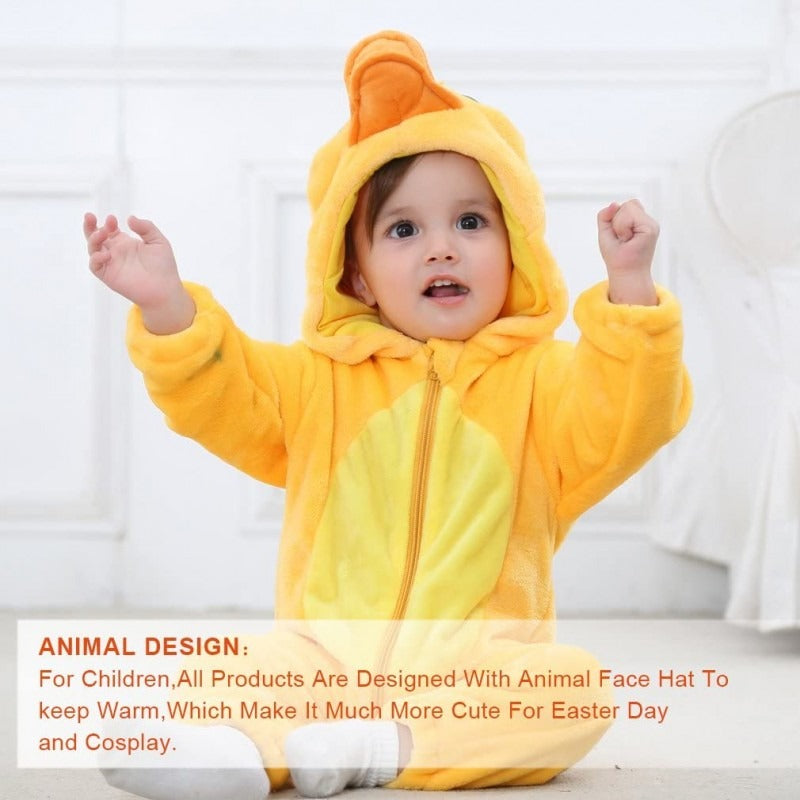Infant & Toddlers Duck Costume Onesie Romper Unisex Halloween Costumes Outfit Suit