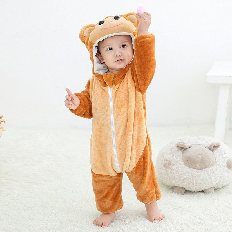 Monkey Onesie for Baby Romper Toddler Costume Outfit