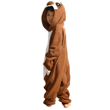 Kids Sloth Onesie Pajamas Animal Costumes for Boys & Girls Zip Up