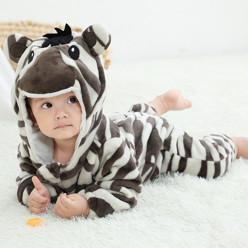 Zebra Onesie for Baby Toddler Animal Costume Outfit