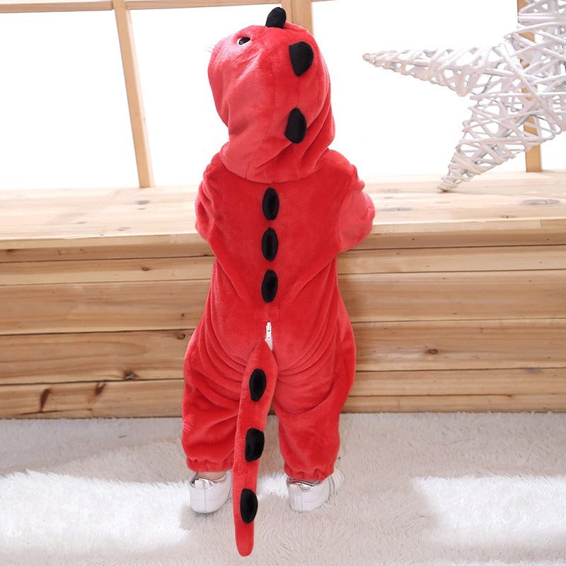 Red Dinosaur Onesie for Baby Toddler Animal Costumes Outfit