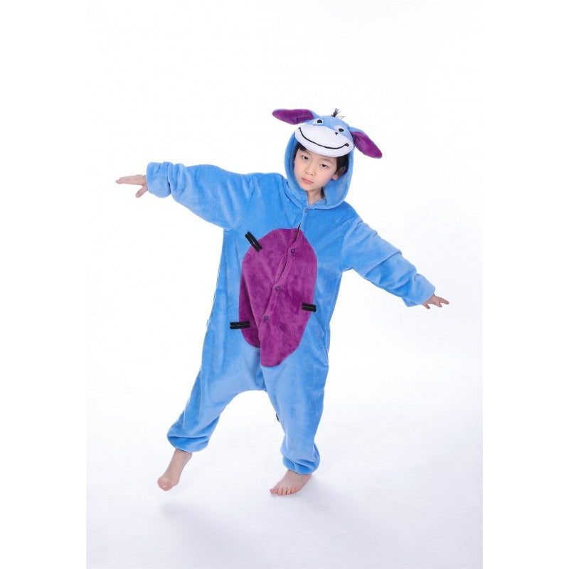 animal kigurumi black white Zebra onesie pajamas for kids