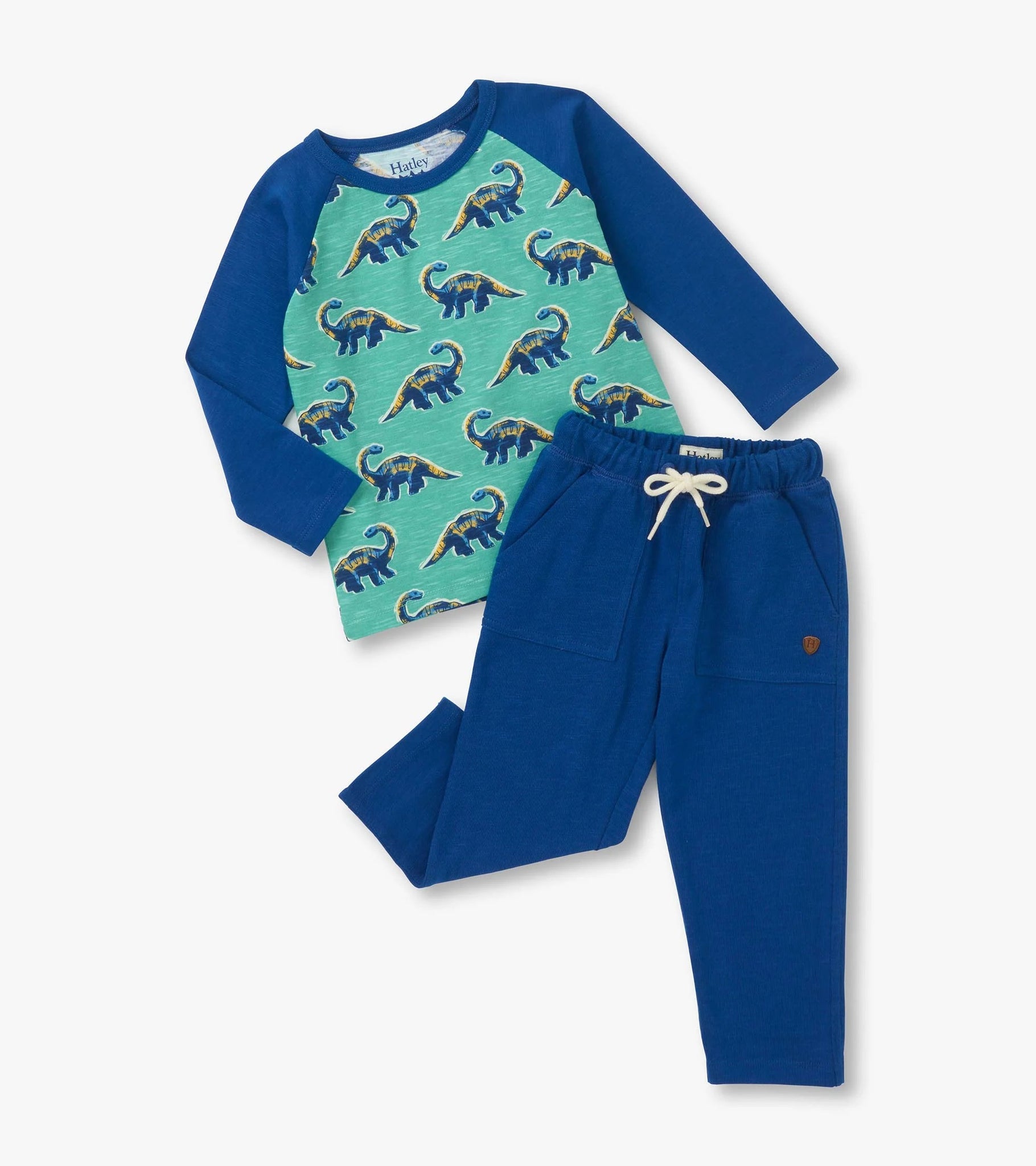 Baby & Toddler Boys Dino Glow Raglan Lounge Set