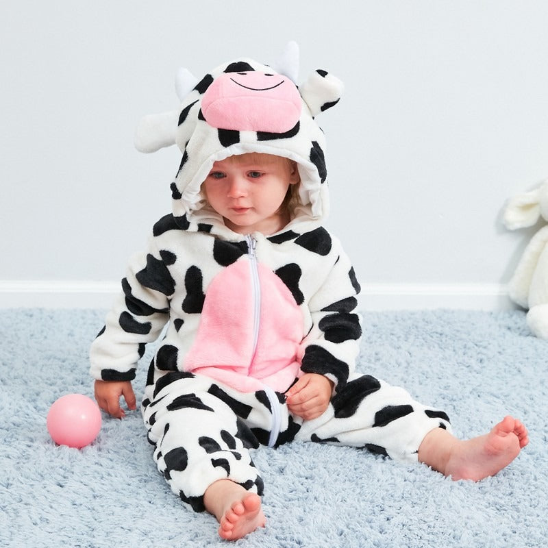 Cow Onesie Baby Romper Costume Outfit for Toddler
