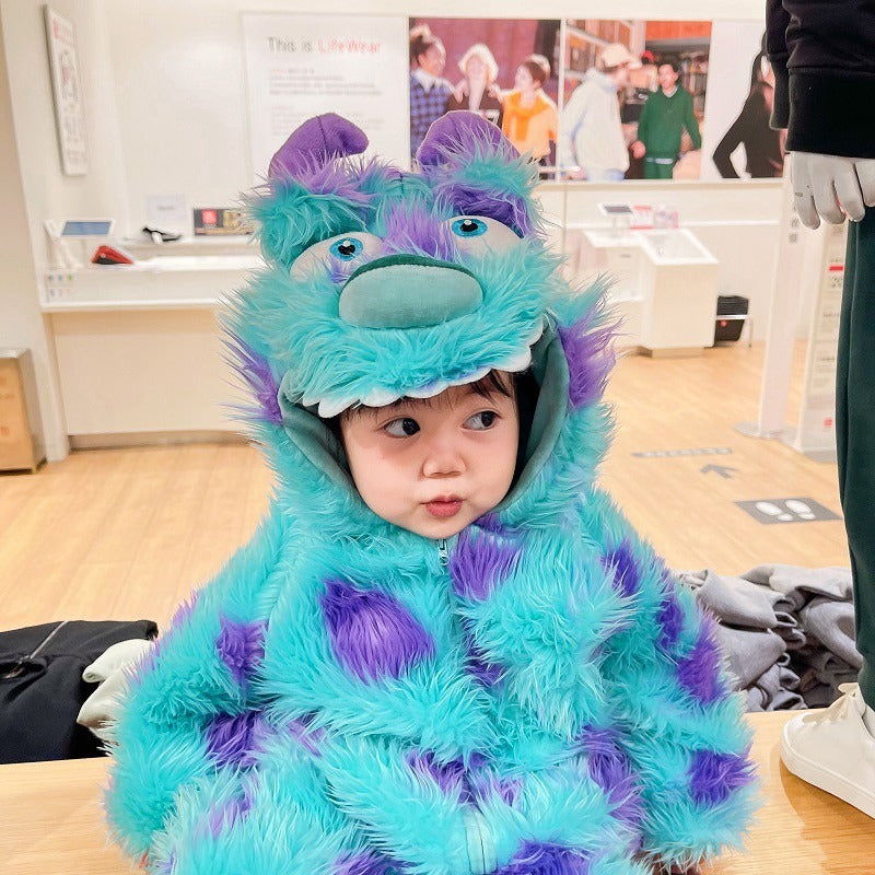 Toddler & Kids Sully Costume Onesie Partywear Winter Outft Suit Top Quality