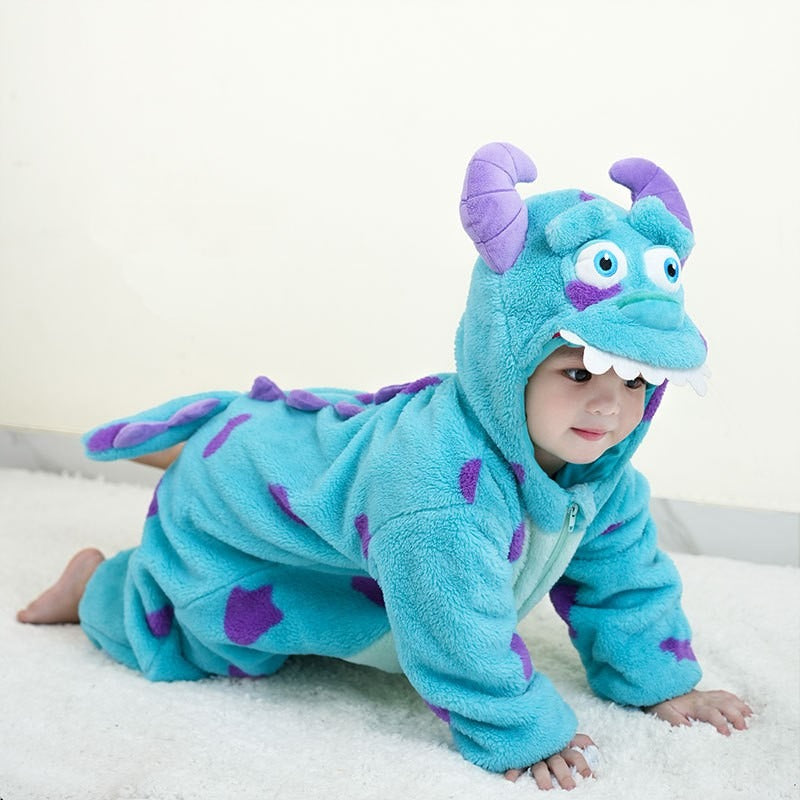 Baby Sully Costume Romper Onesie Halloween Monster Cute Outft for Toddler