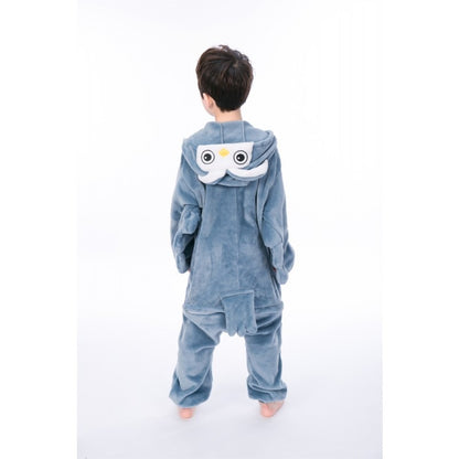 animal kigurumi blue Owl onesie pajamas for kids