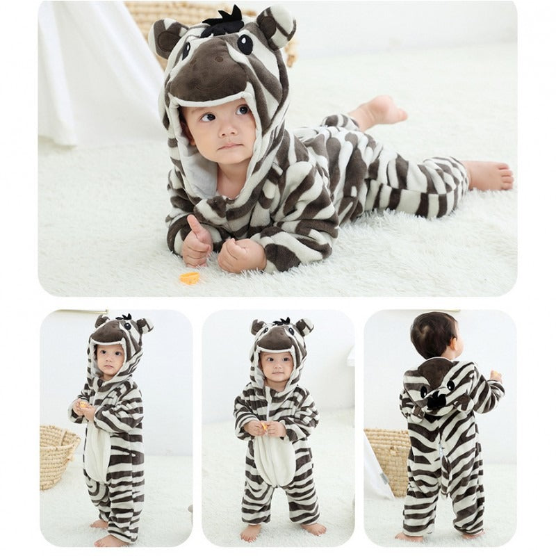 Zebra Onesie for Baby Toddler Animal Costume Outfit
