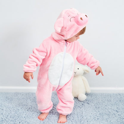 Pink Pig Onesie for Baby Romper Costume Outfit for Toddler