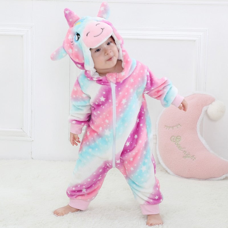 Rainbow Unicorn Onesie for Baby Romper Toddler Costume Outfit