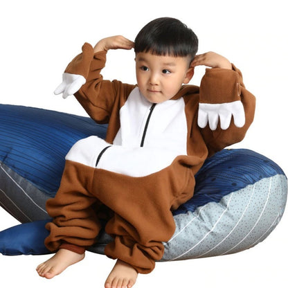 Kids Sloth Onesie Pajamas Animal Costumes for Boys & Girls Zip Up