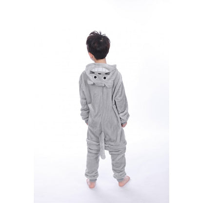 animal kigurumi grey Totoro onesie pajamas for kids