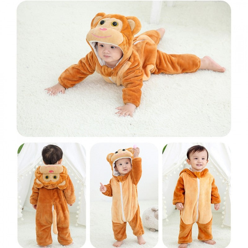 Monkey Onesie for Baby Romper Toddler Costume Outfit