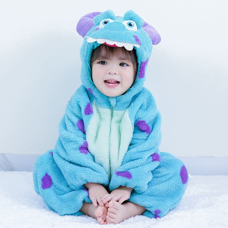 Baby Sully Costume Romper Onesie Halloween Monster Cute Outft for Toddler