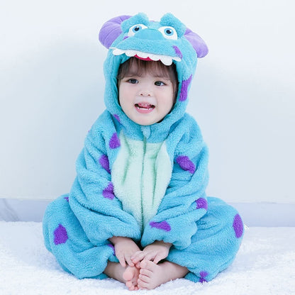 Baby Sully Costume Romper Onesie Halloween Monster Cute Outft for Toddler
