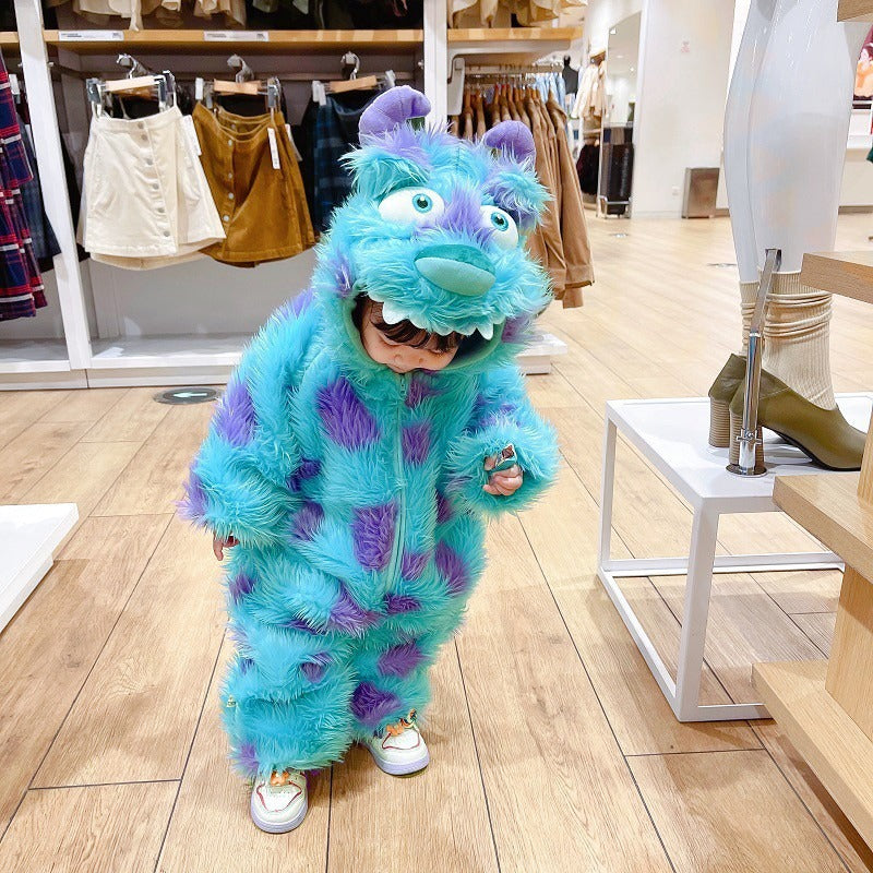 Toddler & Kids Sully Costume Onesie Partywear Winter Outft Suit Top Quality