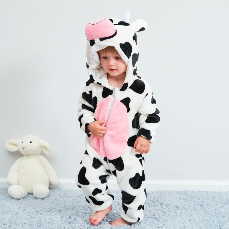 Cow Onesie Baby Romper Costume Outfit for Toddler