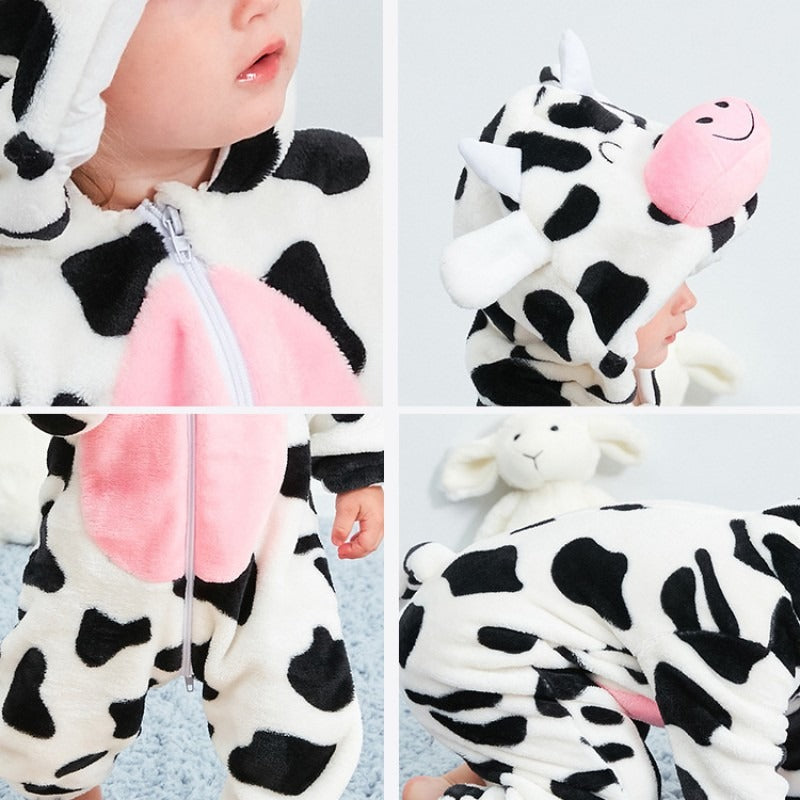 Cow Onesie Baby Romper Costume Outfit for Toddler