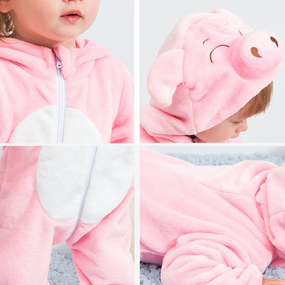 Pink Pig Onesie for Baby Romper Costume Outfit for Toddler