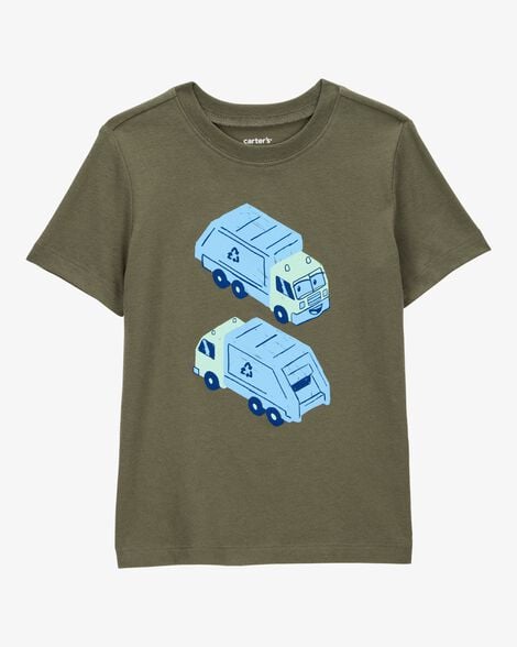 Toddler Boy Cartoon Print Short-Sleeve Tee