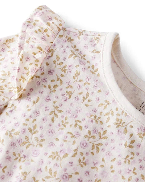 Toddler Girl 2-Pack Organic Cotton Tees in Botanic Muse Print