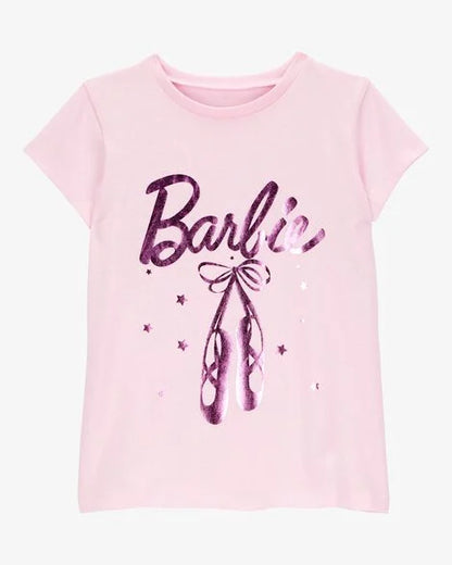 Toddler Girl Carton Print Short-Sleeve Tee