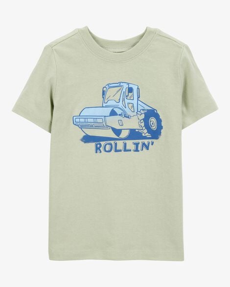 Toddler Boy Cartoon Print Short-Sleeve Tee