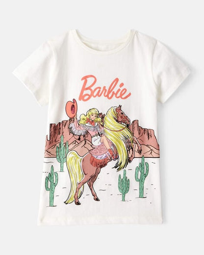 Toddler Girl Carton Print Short-Sleeve Tee