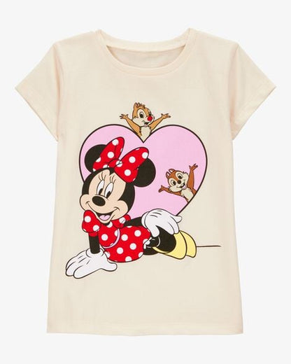 Toddler Girl Carton Print Short-Sleeve Tee