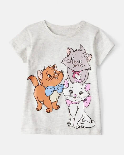 Toddler Girl Carton Print Short-Sleeve Tee