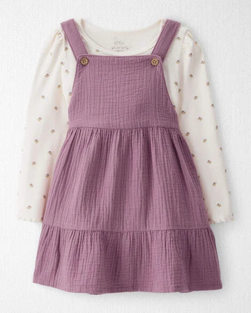 Toddler Girl 2-Piece Organic Cotton Jumper Set