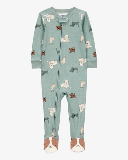 Toddler Boy 1-Piece 100% Snug Fit Cotton Footie Pajamas