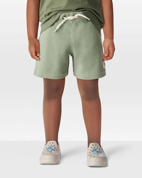 Toddler Waffle Knit Drawstring Shorts