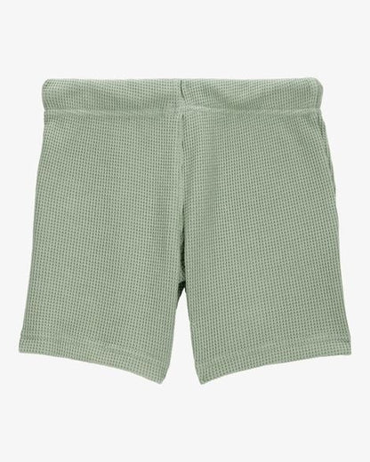 Toddler Waffle Knit Drawstring Shorts