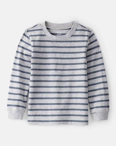 Toddler Boy Pretzel Print Long-Sleeve Tee