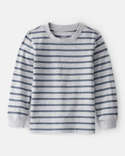 Toddler Boy Pretzel Print Long-Sleeve Tee