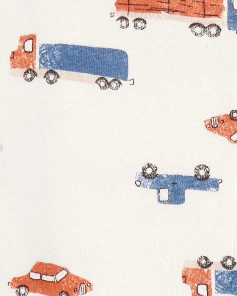 Toddler Boy 1-Piece 100% Snug Fit Cotton Footie Pajamas