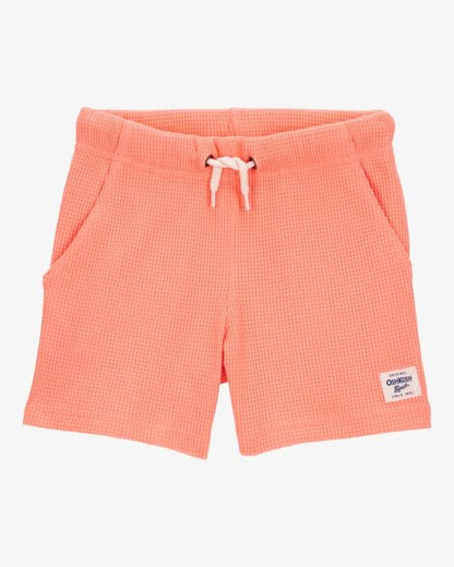 Toddler Waffle Knit Drawstring Shorts