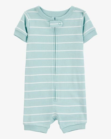 Toddler 1-Piece Striped 100% Snug Fit Cotton Romper Pajamas
